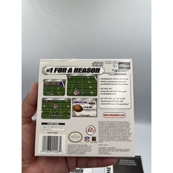 Madden Nfl 2002 Gameboy Advance Cib Tested And Working - Picture 11 of 12
